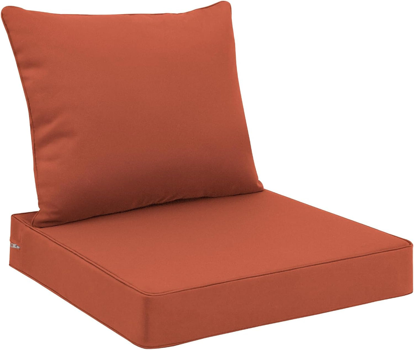 Favoyard Outdoor Seat Cushion Set 19 x 19 Inch Waterproof & Fade Resistant Patio Furniture Cushions with Removable Cover Deep Seat & Back Cushion with Handle and Adjustable Straps for Chair Sofa Couch
