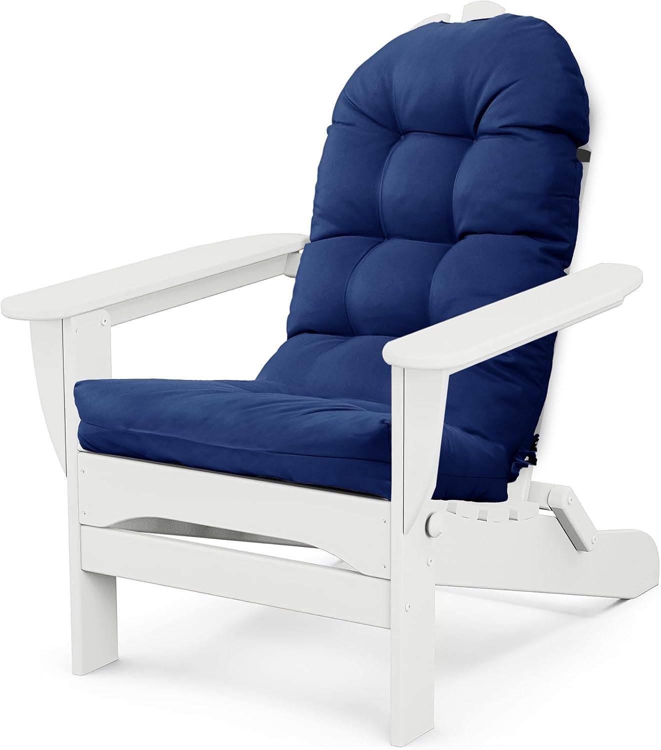 Adirondack Chair Cushion, Thick Indoor/Outdoor Rocking Chair Cushion with High Elasticity PP Cotton Water-Resistant Patio Furniture Cushions High Back Seat Pads for Porch Yard Lawn Chairs 44x19x4