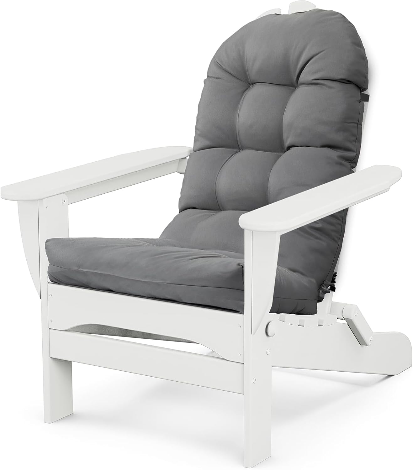 Adirondack Chair Cushion, Thick Indoor/Outdoor Rocking Chair Cushion with High Elasticity PP Cotton Water-Resistant Patio Furniture Cushions High Back Seat Pads for Porch Yard Lawn Chairs 44x19x4