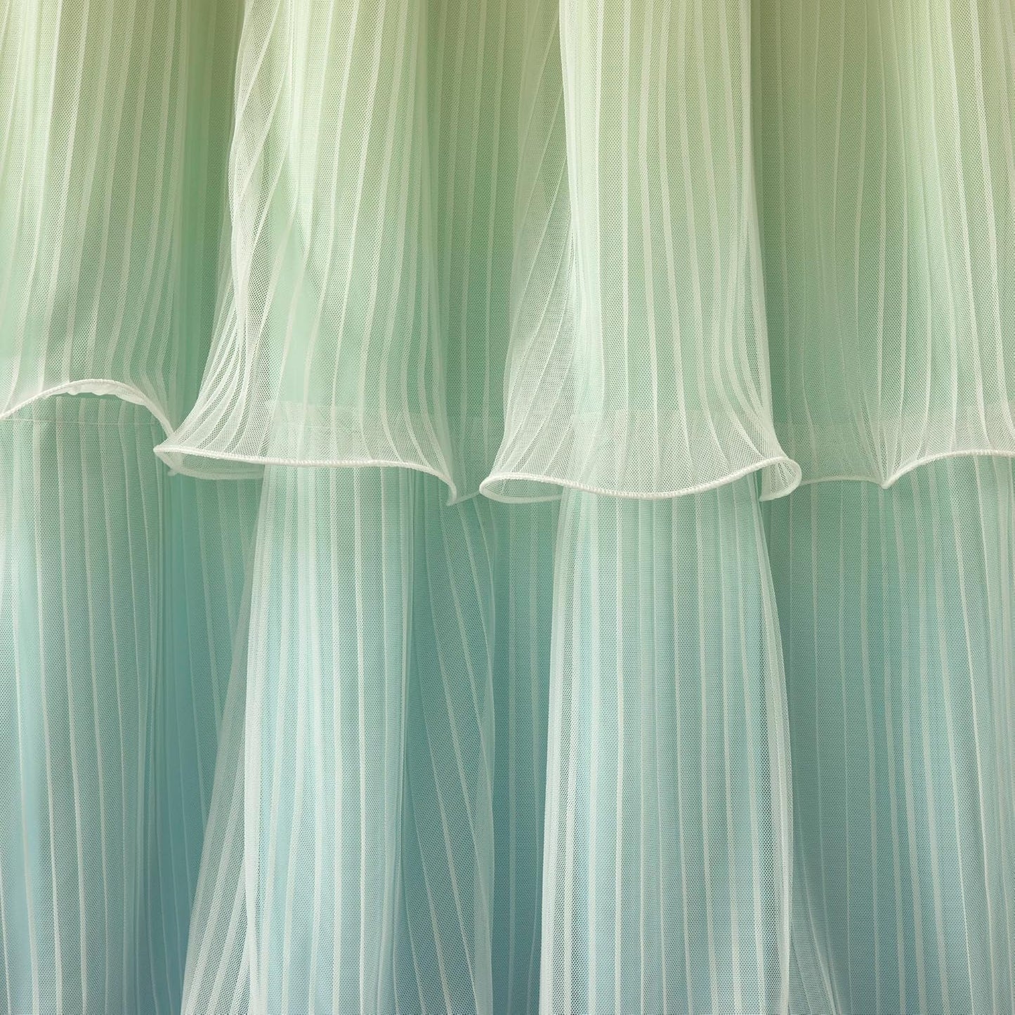 Lush Decor Rainbow Ombre Nerina Window Curtain Panel Pair, 36" W x 84" L, Rainbow